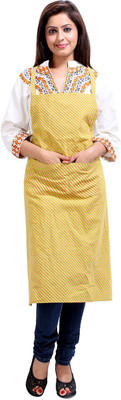 

Rajrang Cotton Home Use Apron - Free Size(Yellow, Single Piece)