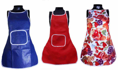 

Elegance Cotton Home Use Apron - Free Size(Multicolor, Pack of 3)