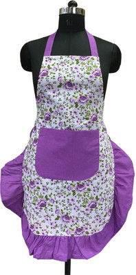 

Lushomes Cotton Chef's Apron - Free Size(Purple, Single Piece)
