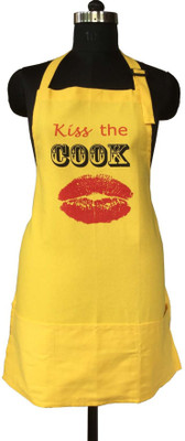 

Lushomes Cotton Home Use Apron - Free Size(Yellow, Single Piece)