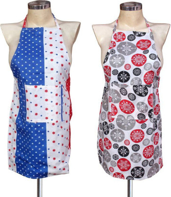 

Shreejee Cotton Home Use Apron - Free Size(Multicolor, Pack of 2)
