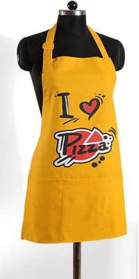 26% OFF on Swayam Cotton Apron - Free Size(Yellow, Single Piece)