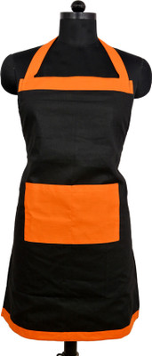 SWITCHON Polyester Home Use Apron - Free Size(Black, Single Piece)