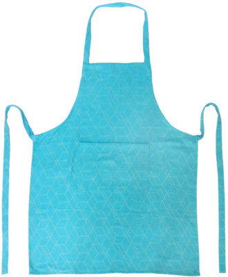 48% OFF on Cotonex Cotton Home Use Apron - Free Size(Light Blue, Single Piece)