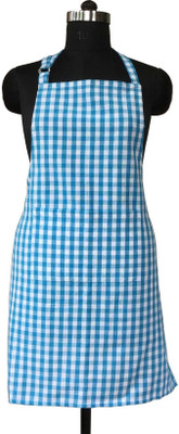 

Lushomes Cotton Home Use Apron - Free Size(Blue, Single Piece)