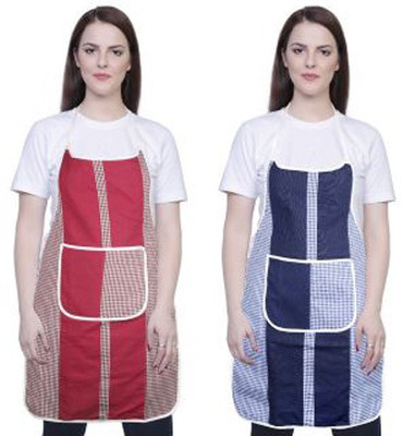 

Shreejee Cotton Home Use Apron - Free Size(Multicolor, Pack of 2)