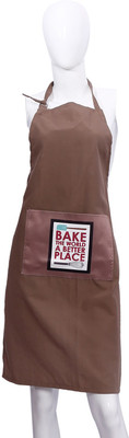 

Nostaljia Cotton Chef's Apron - Medium(Brown, Single Piece)