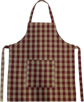 51% OFF on Adt Saral Cotton Chef's Apron - Free Size(Red, Single Piece)