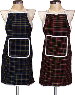 

Shreejee Cotton Home Use Apron - Free Size(Multicolor, Pack of 2)