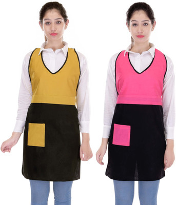 

SwitchOn Cotton Home Use Apron - XXL(Multicolor, Pack of 2)