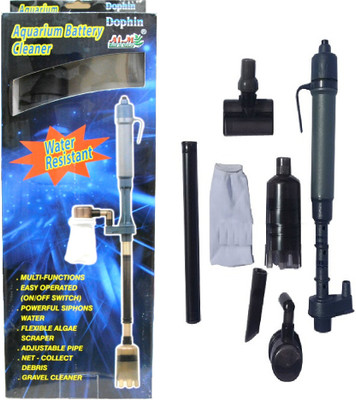 

Dophin Battery Cleaner Pump Undergravel Aquarium Filter(Mechanical Filtration for Salt Water and Fresh Water)