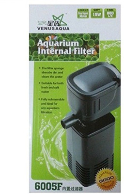 Venus Aqua ORIGINAL Venus Aqua 6005F Aquarium Internal Filter for all Aquariums. 880 L/Hr. 15 Watt Motor & Pure Copper Motor Undergravel Aquarium Filter(Mechanical Filtration for Salt Water and Fresh Water)