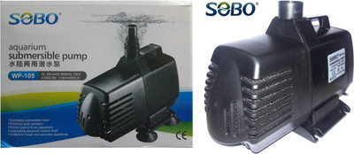 

Sobo Submersible Pump WP-105 (AC 220~240V | 50/60Hz | Power: 130W | H.MAX: 5M | F.MAX: 6000L/H) Water Aquarium Pump(275 cm)