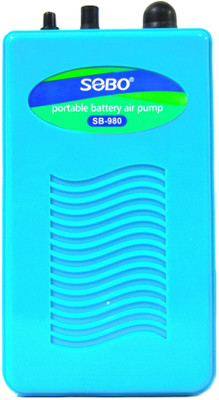 

Sobo Portable Battery Air Pump SB-980 | Safety Design | Use Long Life Motor Air Aquarium Pump(0 cm)