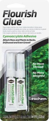 

Seachem Flourish Glue Cyanoacrylate Adhesive (2 Units- 4g Each) Aquarium Sealant(8 ml)