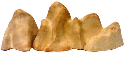 

MI Productions Ceramic Mountain Landscape Decoration Set For Aquarium / Terrarium - Os01w River Rock Planted Substrate(Orange)