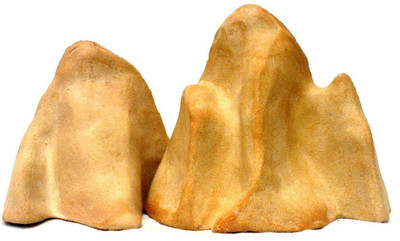 

MI Productions Ceramic Mountain Landscape Decoration Set For Aquarium / Terrarium - Os03w River Rock Planted Substrate(Orange)