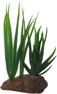 

SRI Fish Aquarium Decorative Artificial Plastic Plant, Green Laterite Planted Substrate(Green)