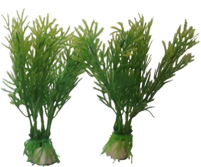 

SRI Fish Aquarium Decorative Green Artificial Plastic Plant Laterite Planted Substrate(Green)