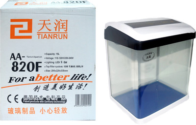 

Tianrun Mini Fish Tank AA-820F (Patent Products With Germany Technology For A Better Life) | Rectangle Aquarium Tank(15 L)