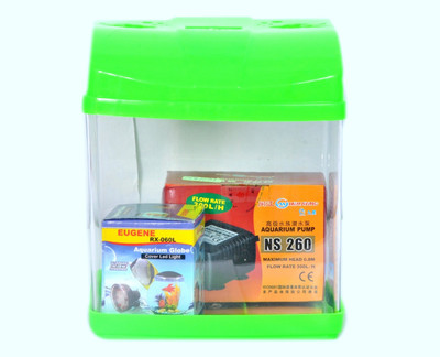 

Aquapetzworld Mini Betta Tank(G) Cube Aquarium Tank(2.5 L)