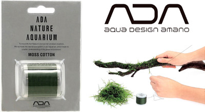 

Ada Moss Cotton 200m Roll | special thread to tie and fix moss on driftwood | Aquarium Tool