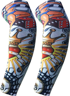 

Golddust Nylon Arm Sleeve For Men & Women With Tattoo(L, Multicolor)