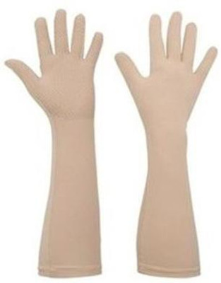 Motoway Cotton Arm Sleeve For Men & Women(M, Beige)