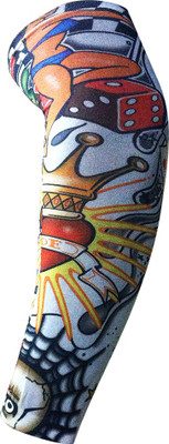 

Golddust Nylon Arm Sleeve For Men & Women With Tattoo(L, Multicolor)