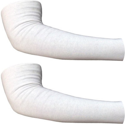 

Golddust Cotton Arm Sleeve For Men & Women(M, White)
