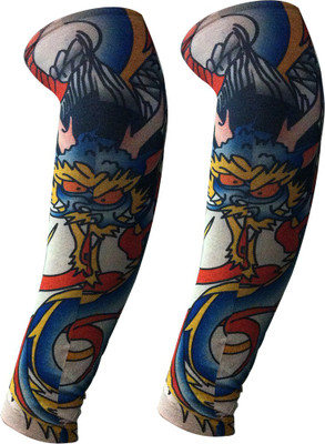

Golddust Nylon Arm Sleeve For Men & Women With Tattoo(L, Multicolor)