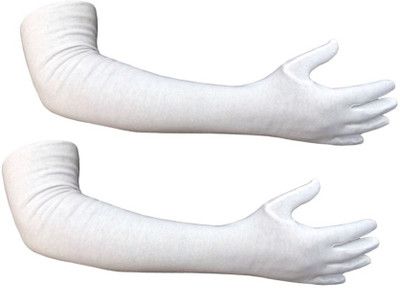 

Golddust Cotton Arm Sleeve For Men & Women(L, White)