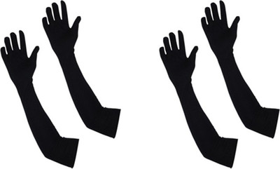 

AMKEI Cotton Arm Sleeve For Women(L, Black)