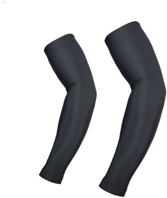 Auto Hub Nylon Arm Sleeve For Men & Women(Free, Black)