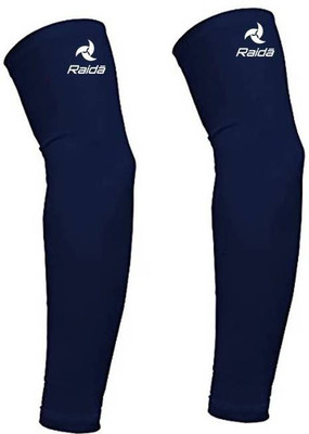 

Raida Cotton Arm Sleeve For Men & Women(Free, Blue), Navy blue