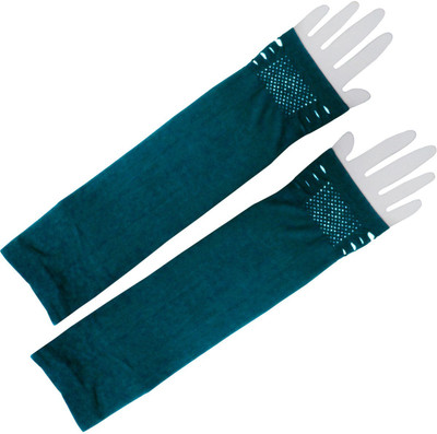 

Golddust Nylon Arm Sleeve For Women(Free, Blue)