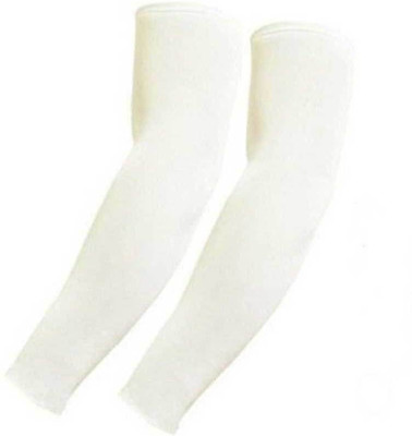 BikenWear Cotton Arm Sleeve For Men & Women(XL, Clear)