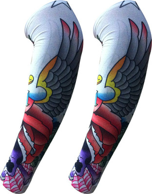 

Golddust Nylon Arm Sleeve For Men & Women With Tattoo(L, Multicolor)