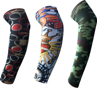 

Golddust Nylon Arm Sleeve For Men & Women With Tattoo(L, Multicolor)
