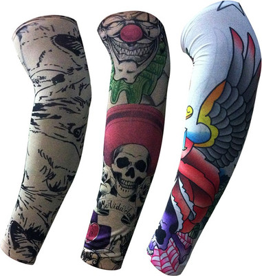 

Golddust Nylon Arm Sleeve For Men & Women With Tattoo(L, Multicolor)