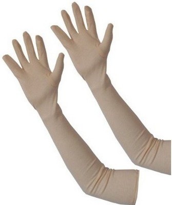

Hansafe Cotton Arm Sleeve For Women(M, White), Cream white