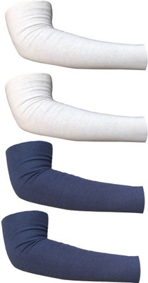 

Golddust Cotton Arm Sleeve For Men & Women(Free, White, Blue)