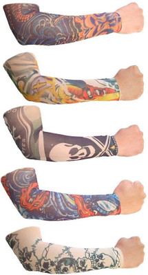 Aadishwar Creations Tattoo25 Nylon Arm Warmer(Multicolor)