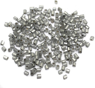 

Jaunty Beadsnfashion Inside Silver Seed Beads Grey Inside Silver (100 Gm)