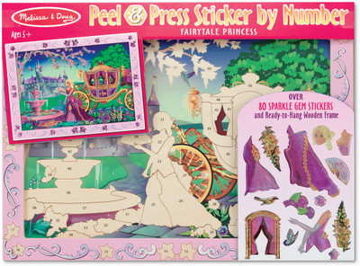 

Melissa & Doug Peel & Press Sticker by Number - Fairytale Princess