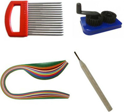 

PAPYRUS Quilling Kit (pack of 3mm, 5mm, 7mm, 10mm strips, Needle, Comb and Crimper)