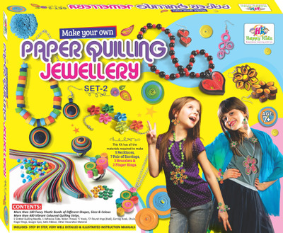 

Happy Kidz Paper Quilling Jewellery Craft Toys