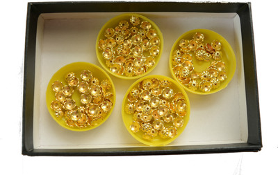 

udhayam Gold Finish Earring Top/Cap For Jewellery Making Kit