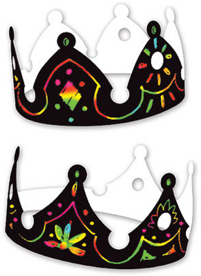 

Melissa & Doug Scratch Art Crown Party Pack