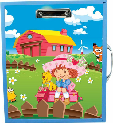

Enigmatic Woodworks Wooden Art Box - Farm House Theme3(Blue)